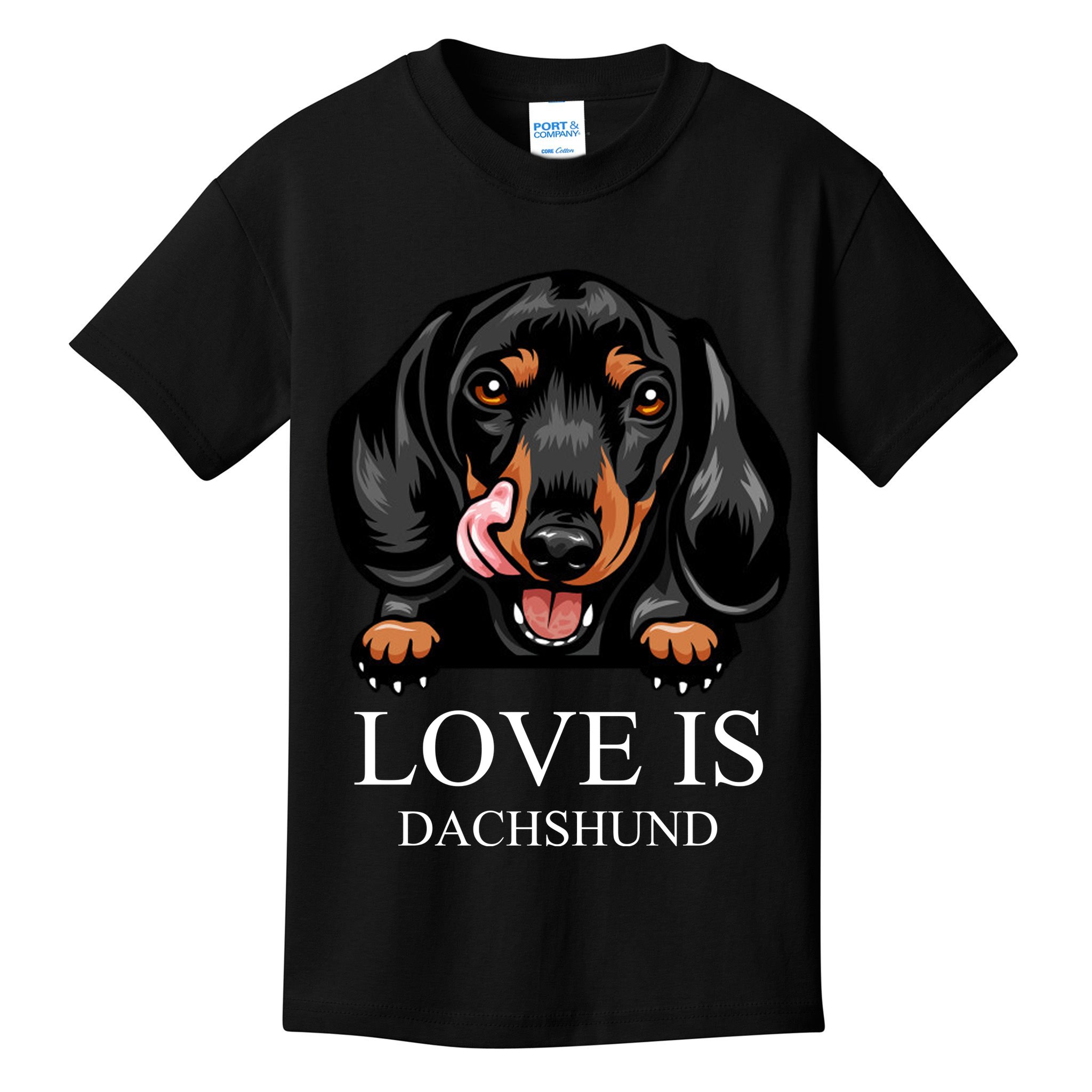 Love Is Dachshund Kids T-Shirt