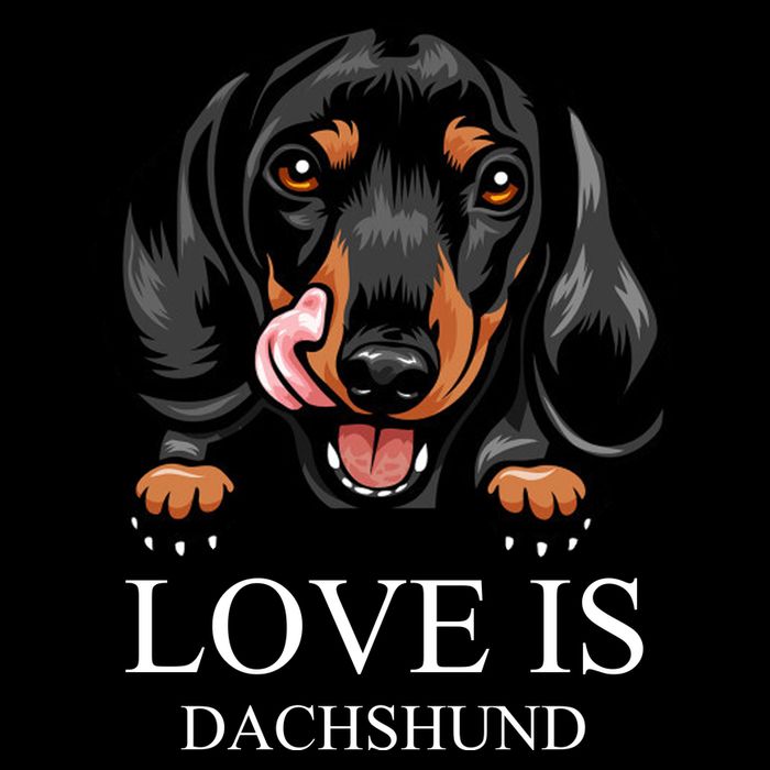 Love Is Dachshund Zip Tote Bag
