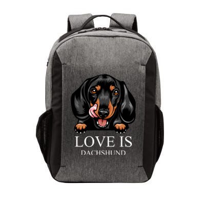 Love Is Dachshund Vector Backpack