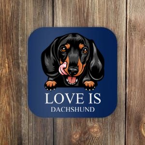 Love Is Dachshund Coaster