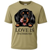 Love Is Dachshund Cooling Performance Crew T-Shirt