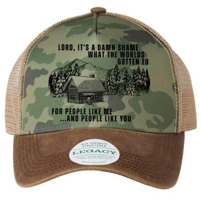 Lord Its Damn Shame That The World Gotten To Legacy Tie Dye Trucker Hat