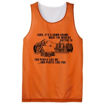 Lord Its Damn Shame That The World Gotten To Mesh Reversible Basketball Jersey Tank