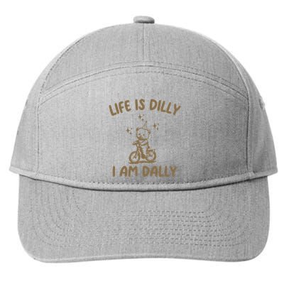 Life Is Dilly I Am Dally Retro 7-Panel Snapback Hat