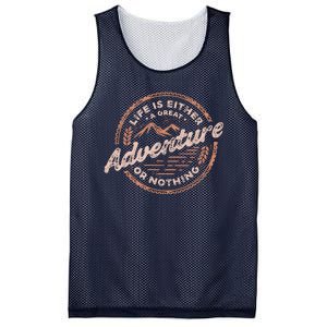 Life Is Either A Great Adventure Or Nothing Mesh Reversible Basketball Jersey Tank