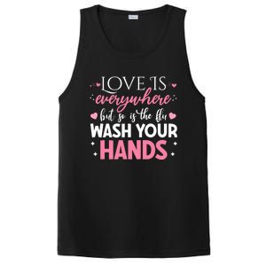 Love Is Everywhere But So Is The Flu Valentine’s Day Nurse Gift PosiCharge Competitor Tank