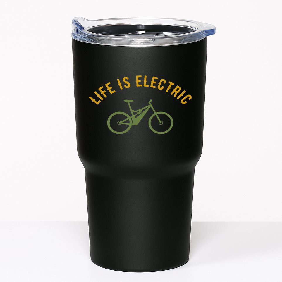 Life Is Electric E Bike Tumbler