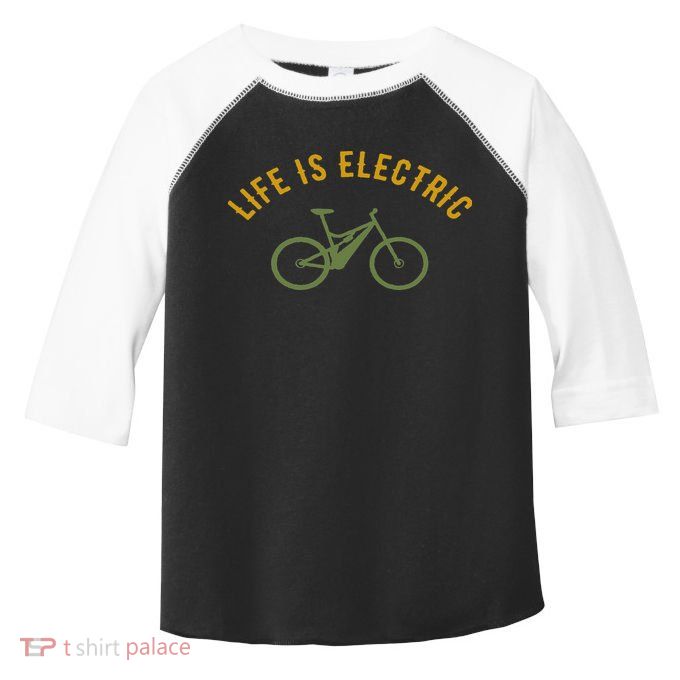 Life Is Electric E Bike Toddler Fine Jersey T-Shirt