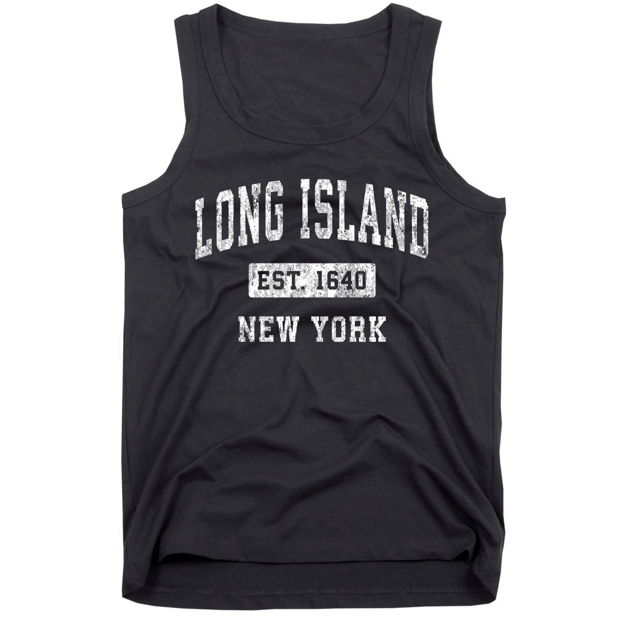 Long Island Est 1640 New York Ny Vintage Established Sports Design Tank Top