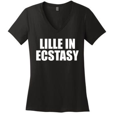 Lille In Ecstasy Women's V-Neck T-Shirt