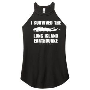 Long Island Earthquake 2024 I Survived Earthquake Women’s Perfect Tri Rocker Tank