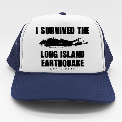 Long Island Earthquake 2024 I Survived Earthquake Trucker Hat