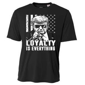 Loyalty Is Everything Trump 2024 American Flag Cooling Performance Crew T-Shirt