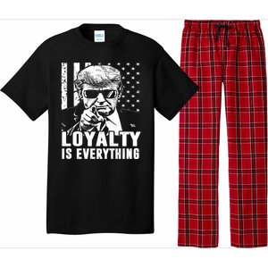 Loyalty Is Everything Trump 2024 American Flag Pajama Set