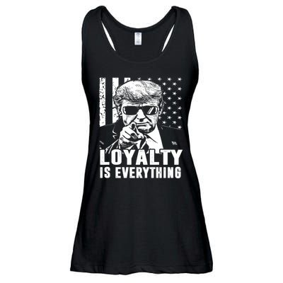 Loyalty Is Everything Trump 2024 American Flag Ladies Essential Flowy Tank