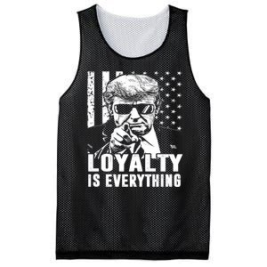 Loyalty Is Everything Trump 2024 American Flag Mesh Reversible Basketball Jersey Tank