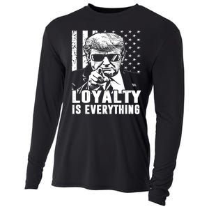 Loyalty Is Everything Trump 2024 American Flag Cooling Performance Long Sleeve Crew