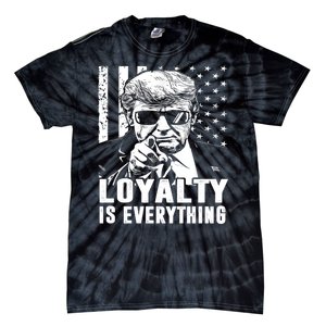 Loyalty Is Everything Trump 2024 American Flag Tie-Dye T-Shirt