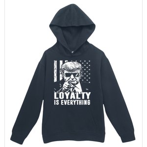 Loyalty Is Everything Trump 2024 American Flag Urban Pullover Hoodie