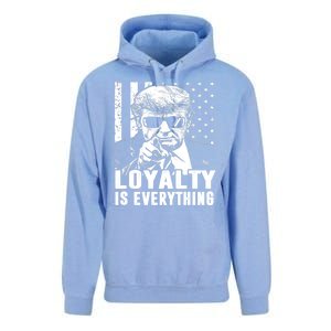 Loyalty Is Everything Trump 2024 American Flag Unisex Surf Hoodie