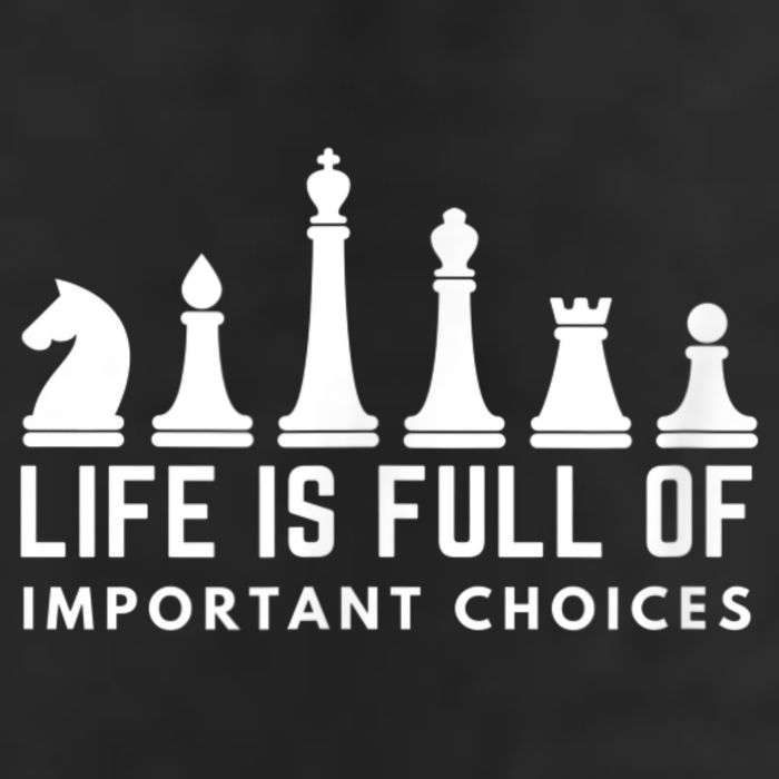 Life Is Full Of Important Choices Funny Chess Game Men 15oz Campfire Ceramic Mug