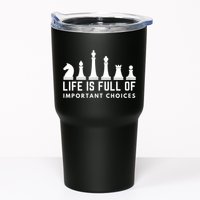 Life Is Full Of Important Choices Funny Chess Game Men Tumbler