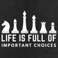 Life Is Full Of Important Choices Funny Chess Game Men 25L Jumbo Tote