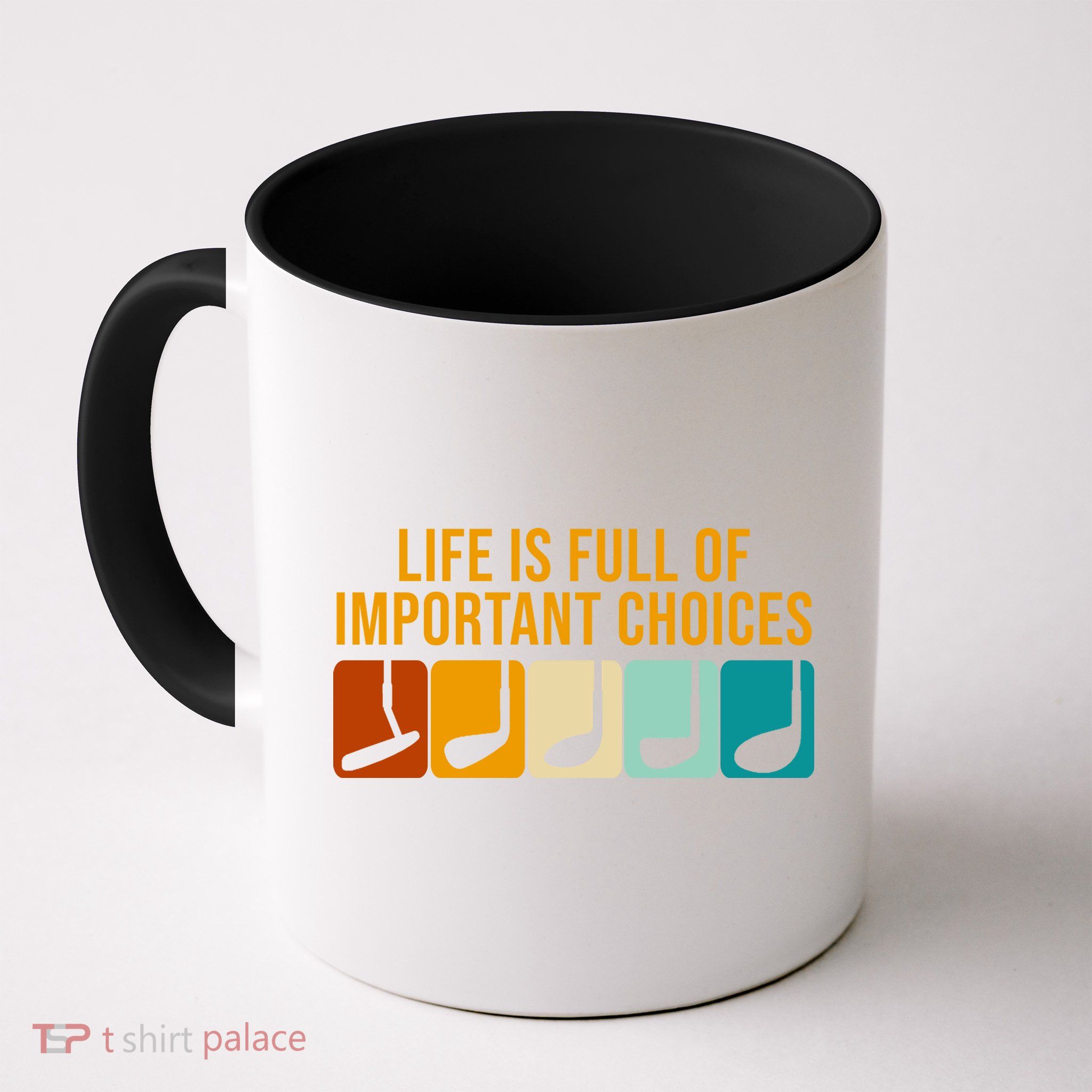 Life Is Full Of Important Choices Retro Golf Coffee Mug