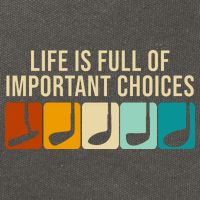 Life Is Full Of Important Choices Retro Golf Cotton Canvas Backpack