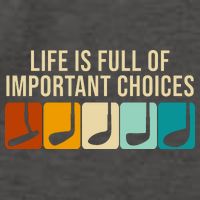Life Is Full Of Important Choices Retro Golf Vector Backpack