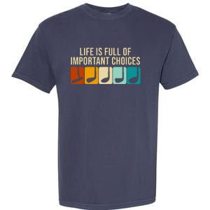 Life Is Full Of Important Choices Retro Golf Garment-Dyed Heavyweight T-Shirt