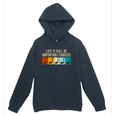 Life Is Full Of Important Choices Retro Golf Urban Pullover Hoodie