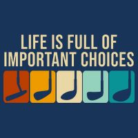 Life Is Full Of Important Choices Retro Golf Tank Top