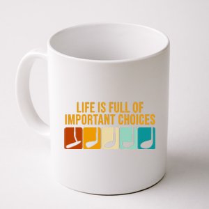 Life Is Full Of Important Choices Retro Golf Coffee Mug