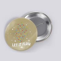 Let It Flow Anatomy Heart Cardiac Nurse Santa Hat Xmas Funny Button