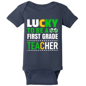 Lucky Irish First Grade Teacher Baby Bodysuit