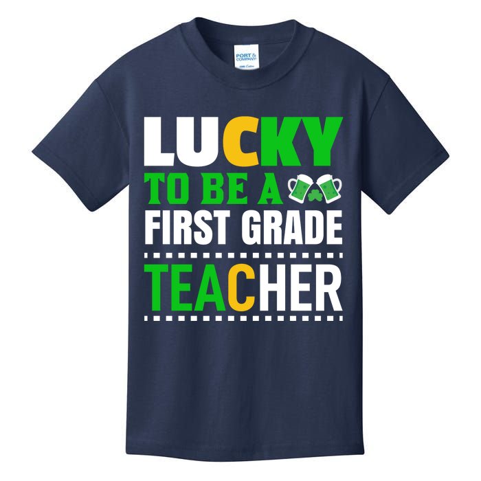 Lucky Irish First Grade Teacher Kids T-Shirt