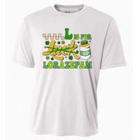 L Is For Lorazepam Retro Nurse Nursing Hospital Saint Patrick's Day Cooling Performance Crew T-Shirt