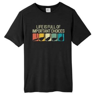 Life Is Full Of Important Choices Vintage Golf Golfer Tall Fusion ChromaSoft Performance T-Shirt