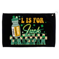 L Is For Lorazepam St Patrick's Day Nurse Pharmacist Crna Grommeted Golf Towel