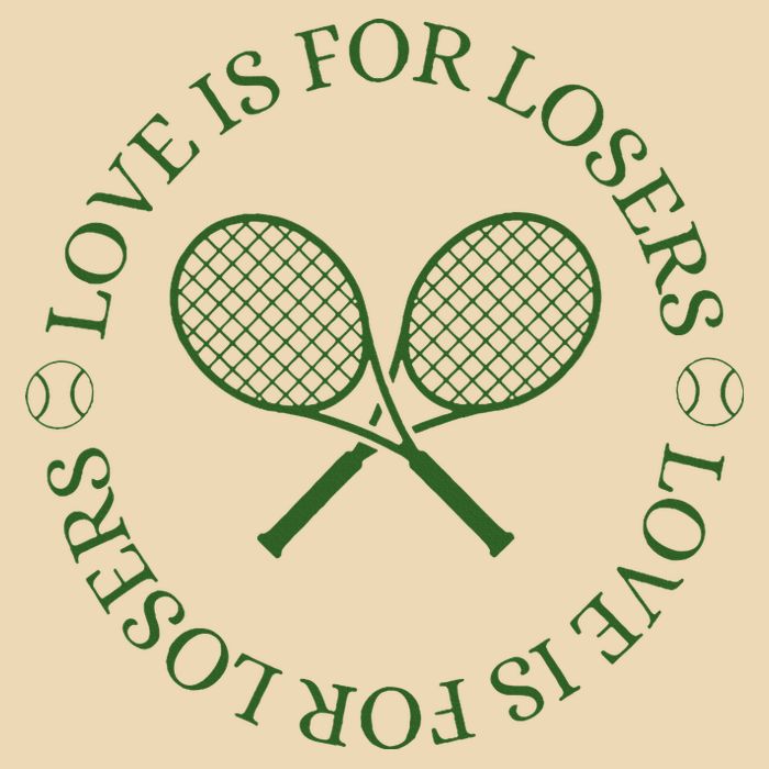 Love Is For Losers Tennis Funny For Tennis Player Drawstring Bag