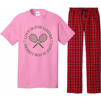 Love Is For Losers Tennis Funny For Tennis Player Pajama Set