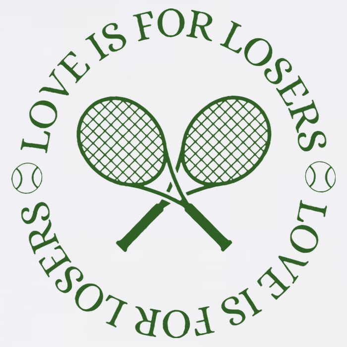 Love Is For Losers Tennis Funny For Tennis Player Sweatshirt