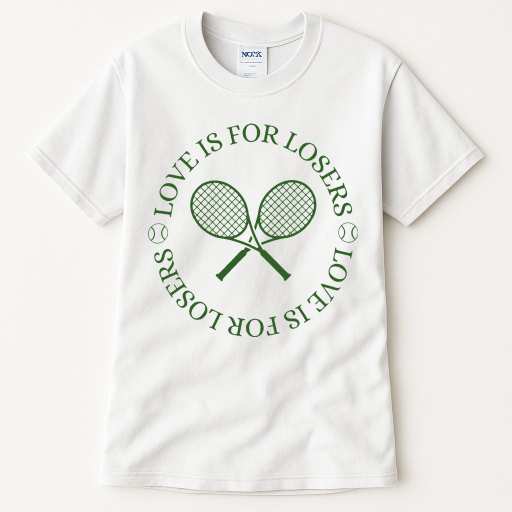 Love Is For Losers Tennis Funny For Tennis Player Tall T-Shirt