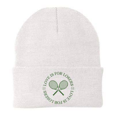Love Is For Losers Tennis Funny For Tennis Player Beanie