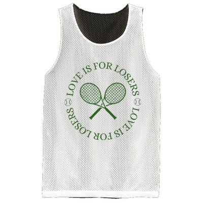 Love Is For Losers Tennis Funny For Tennis Player Mesh Reversible Basketball Jersey Tank