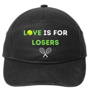 Love Is For Losers Tennis 7-Panel Snapback Hat