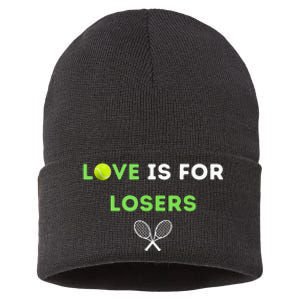 Love Is For Losers Tennis Sustainable Knit Beanie