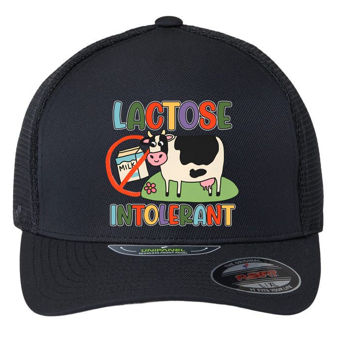 Lactose Intolerant Funny Sarcastic Meme Flexfit Unipanel Trucker Cap
