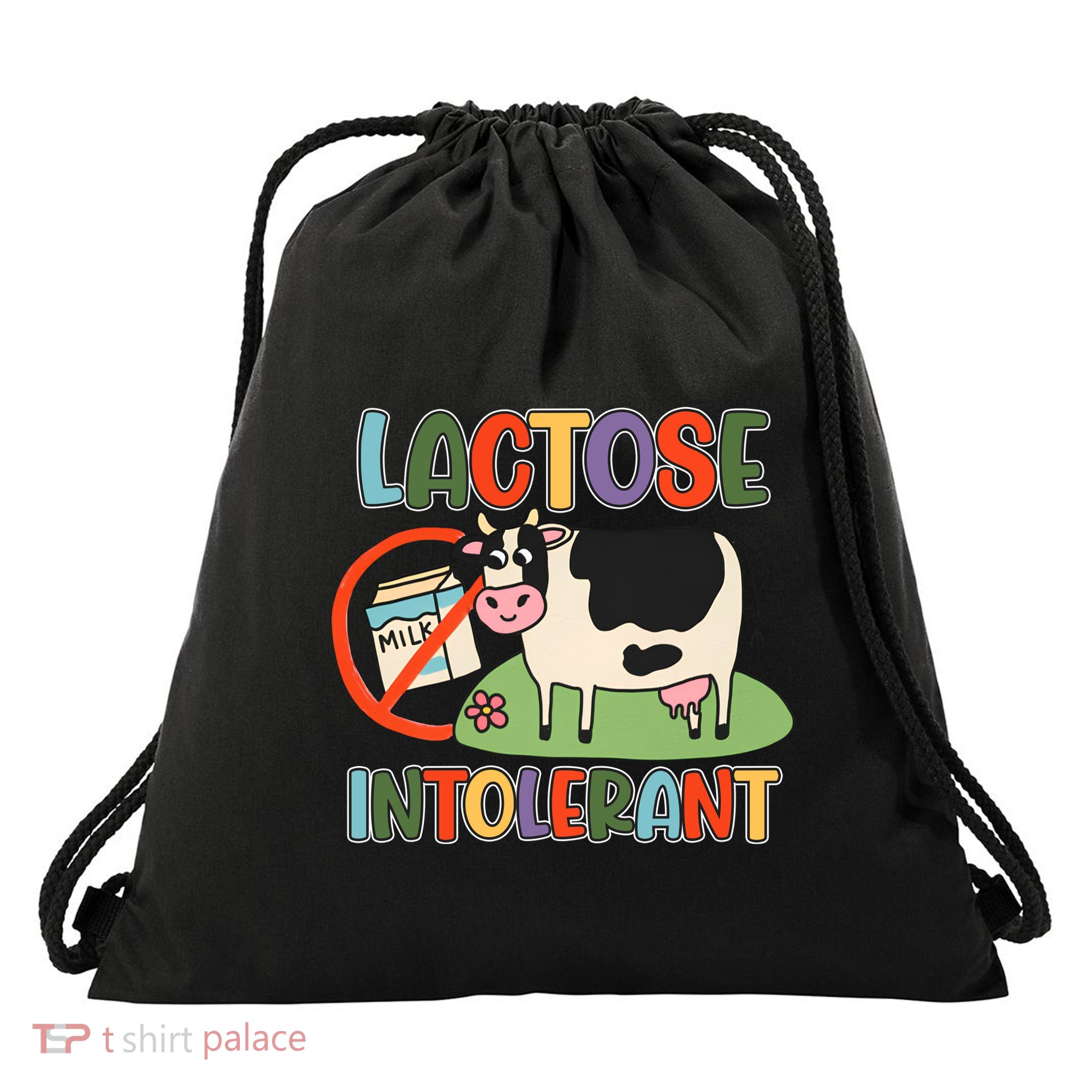 Lactose Intolerant Funny Sarcastic Meme Drawstring Bag